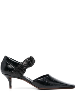 

Crocodile square-toe pumps, Jil Sander Crocodile square-toe pumps