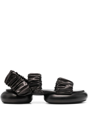 

45mm ruched-strap chunky sandals, Jil Sander 45mm ruched-strap chunky sandals