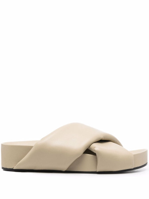 

Open-toe leather sandals, Jil Sander Open-toe leather sandals