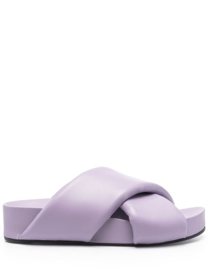 

Cross-strap leather sandals, Jil Sander Cross-strap leather sandals