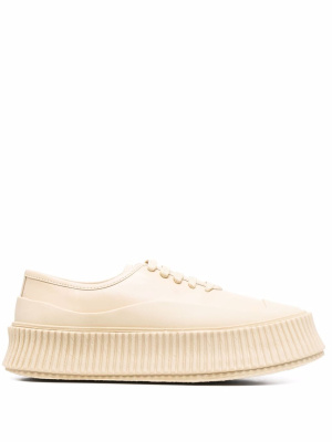 

Ridged-sole leather sneakers, Jil Sander Ridged-sole leather sneakers