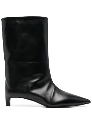 

Pointed-toe leather boots, Jil Sander Pointed-toe leather boots