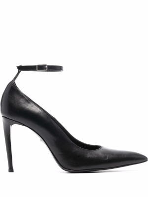 

105mm pointed-toe leather pumps, AMI Paris 105mm pointed-toe leather pumps