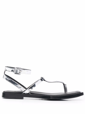 

Metallic flat sandals, AMI Paris Metallic flat sandals