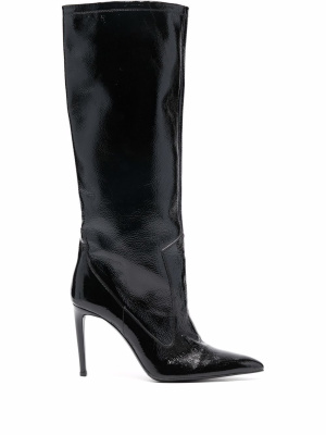 

Stiletto-heel pointed-toe boots, AMI Paris Stiletto-heel pointed-toe boots