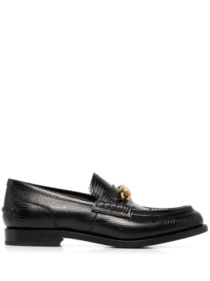 

Logo-plaque detail loafers, Alexander Wang Logo-plaque detail loafers
