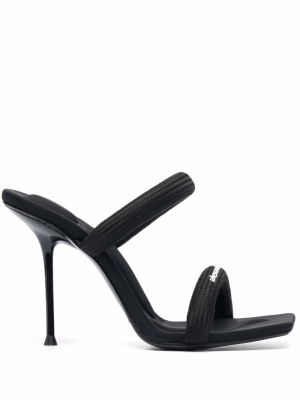 

Julie logo-print sandals, Alexander Wang Julie logo-print sandals