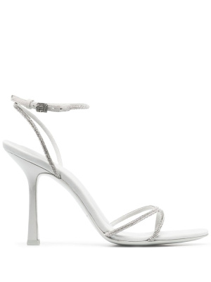 

Dahlia crystal-embellished 105mm sandals, Alexander Wang Dahlia crystal-embellished 105mm sandals