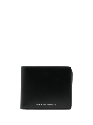 

Logo-print leather wallet, Tommy Hilfiger Logo-print leather wallet
