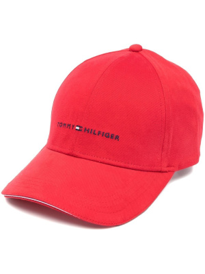 

Embroidered-logo detail baseball cap, Tommy Hilfiger Embroidered-logo detail baseball cap