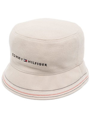 

Logo-embroidered bucket hat, Tommy Hilfiger Logo-embroidered bucket hat