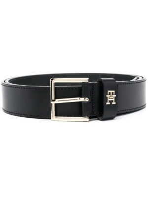 

Leather logo-lettering belt, Tommy Hilfiger Leather logo-lettering belt