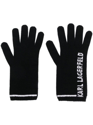 

K/Essential knitted gloves, Karl Lagerfeld K/Essential knitted gloves