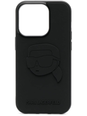 

Logo-embossed iPhone 14 Pro case, Karl Lagerfeld Logo-embossed iPhone 14 Pro case