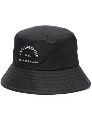 

Logo-lettering bucket hat, Karl Lagerfeld Logo-lettering bucket hat