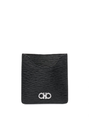 

Gancini-plaque leather cardholder, Ferragamo Gancini-plaque leather cardholder