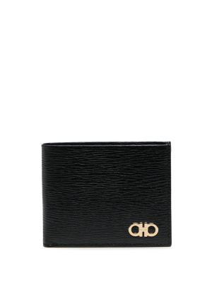 

Gold-tone logo plaque wallet, Ferragamo Gold-tone logo plaque wallet