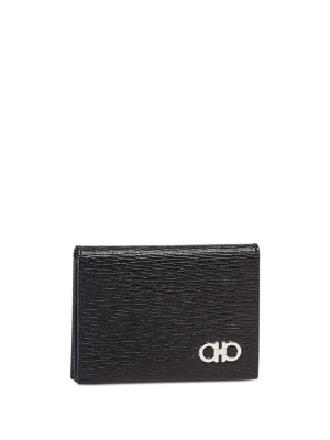 

Gancini leather card holder, Ferragamo Gancini leather card holder