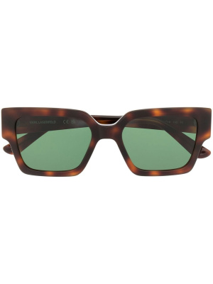 

Logo-print square-frame sunglasses, Karl Lagerfeld Logo-print square-frame sunglasses