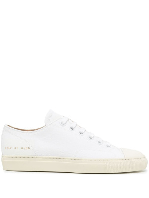 

Canvas leather-trim lace-up sneakers, Common Projects Canvas leather-trim lace-up sneakers
