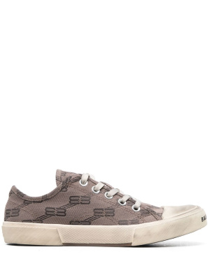 

Paris BB monogram low-top sneakers, Balenciaga Paris BB monogram low-top sneakers