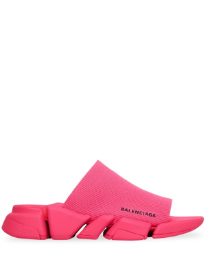 

Speed 2.0 logo-print slides, Balenciaga Speed 2.0 logo-print slides