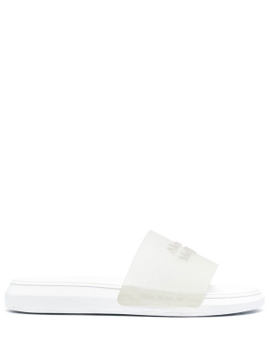 

Logo embossed slides, Alexander McQueen Logo embossed slides