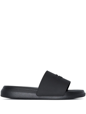 

Logo detail slide sandals, Alexander McQueen Logo detail slide sandals