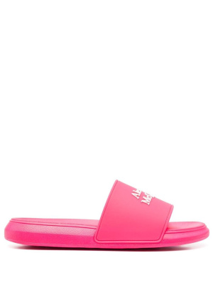 

Logo-appliqué slides, Alexander McQueen Logo-appliqué slides