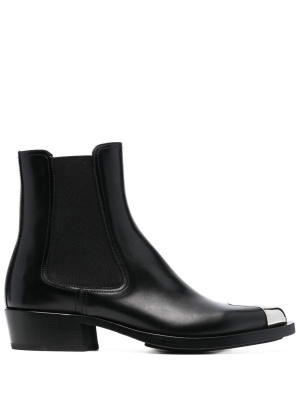 

Toe-cap 35mm leather boots, Alexander McQueen Toe-cap 35mm leather boots