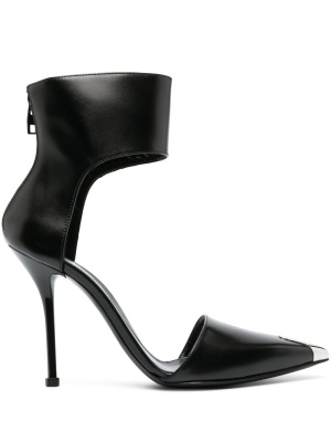 

Harness Punk 105mm leather pumps, Alexander McQueen Harness Punk 105mm leather pumps