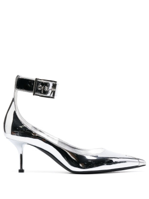 

Punk 65mm metallic pumps, Alexander McQueen Punk 65mm metallic pumps