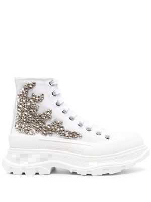 

Crystal embellished boots, Alexander McQueen Crystal embellished boots