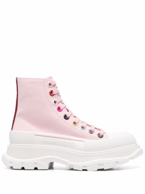 

Tread high-top lace sneakers, Alexander McQueen Tread high-top lace sneakers