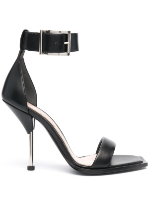 

Square-toe leather sandals, Alexander McQueen Square-toe leather sandals