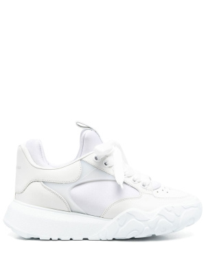

Layered-effect lace-up sneakers, Alexander McQueen Layered-effect lace-up sneakers