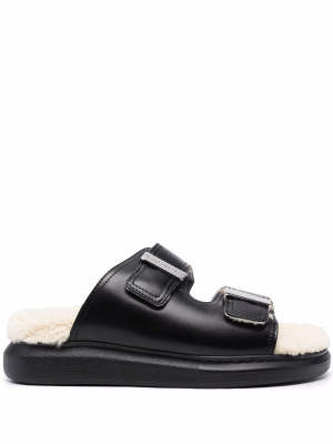 

Shearling lined sandals, Alexander McQueen Shearling lined sandals