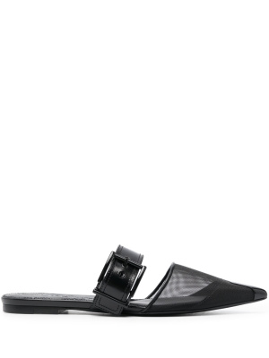 

Punk point-toe flat mules, Alexander McQueen Punk point-toe flat mules