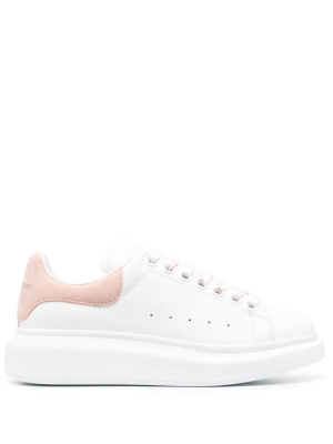 

Chunky-design leather sneakers, Alexander McQueen Chunky-design leather sneakers