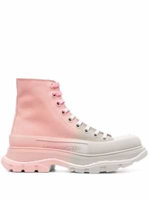 

Ombré lace-up ankle boots, Alexander McQueen Ombré lace-up ankle boots