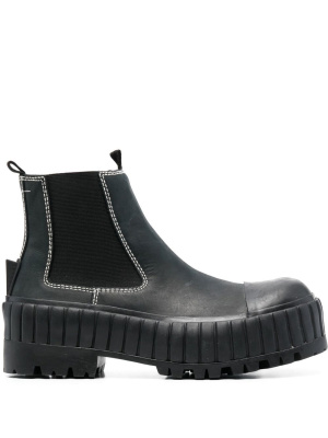 

Chunky contrast-stitching ankle boots, MM6 Maison Margiela Chunky contrast-stitching ankle boots