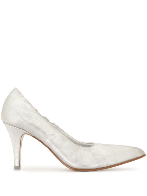 

Metallic low-heel pumps, MM6 Maison Margiela Metallic low-heel pumps