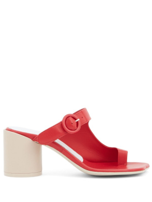 

70mm leather mule sandals, MM6 Maison Margiela 70mm leather mule sandals
