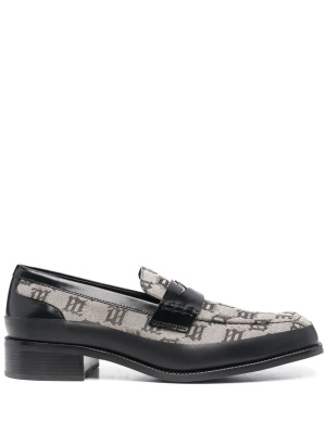 

Monogram-print penny loafers, MISBHV Monogram-print penny loafers