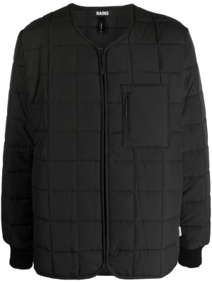 

Collarless quilted jacket, Rains Collarless quilted jacket