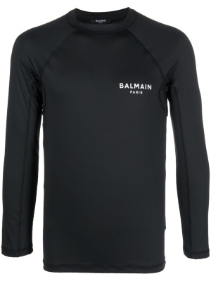 

Logo-print slim T-shirt, Balmain Logo-print slim T-shirt