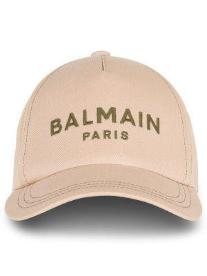 

Logo-embroidered baseball cap, Balmain Logo-embroidered baseball cap