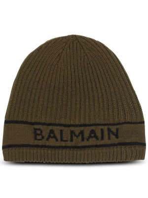 

Intarsia-logo beanie, Balmain Intarsia-logo beanie