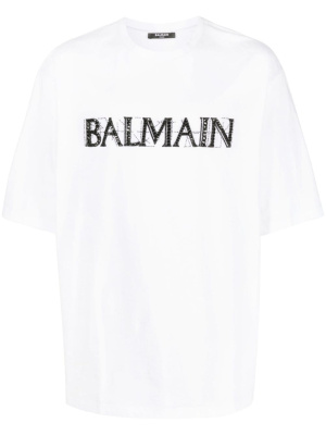 

Crystal-logo cotton T-shirt, Balmain Crystal-logo cotton T-shirt