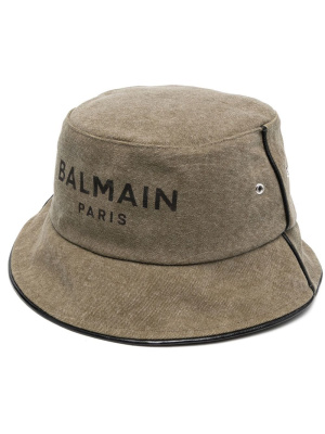 

Logo-print bucket hat, Balmain Logo-print bucket hat